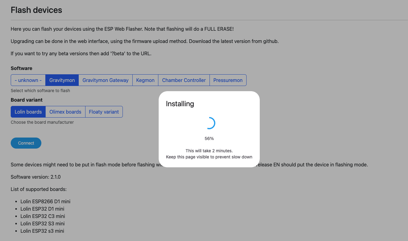 Flasher installing